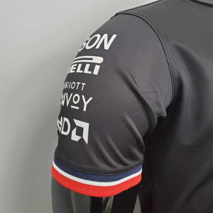 F1 Formula One racing suit Mercedes POLO Black Racing Jersey