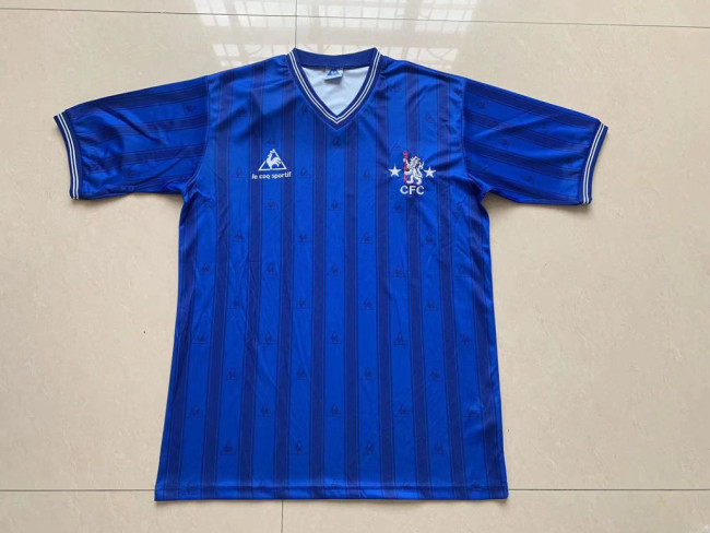Retro Jersey 1985-1987 Chelsea Home Soccer Jersey Blue Vintage Football Shirt