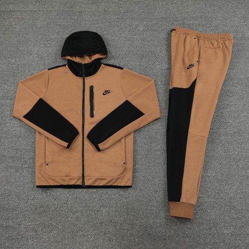 LH-NM05 Blank Beige Soccer Hoodie and Pants