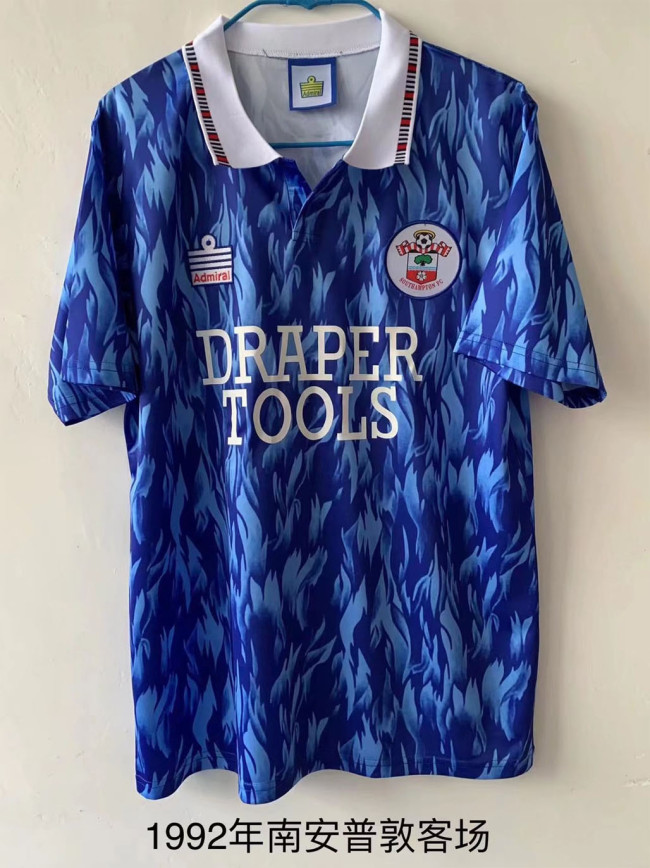 Retro Jersey 1992 Southampton Away Blue Soccer Jersey Vintage Football Shirt