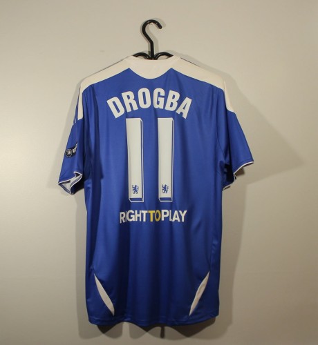 Retro Jersey 2011-2012 Chelsea 11 DROGBA Home Soccer Jersey Vintage Football Shirt