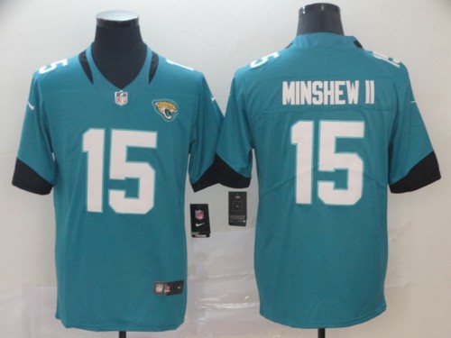 Jacksonville Jaguars #15 MINSHEW II Blue/White NFL Jersey