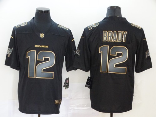 Tampa Bay Buccaneers 12 TOM BRADY Black NFL Jersey
