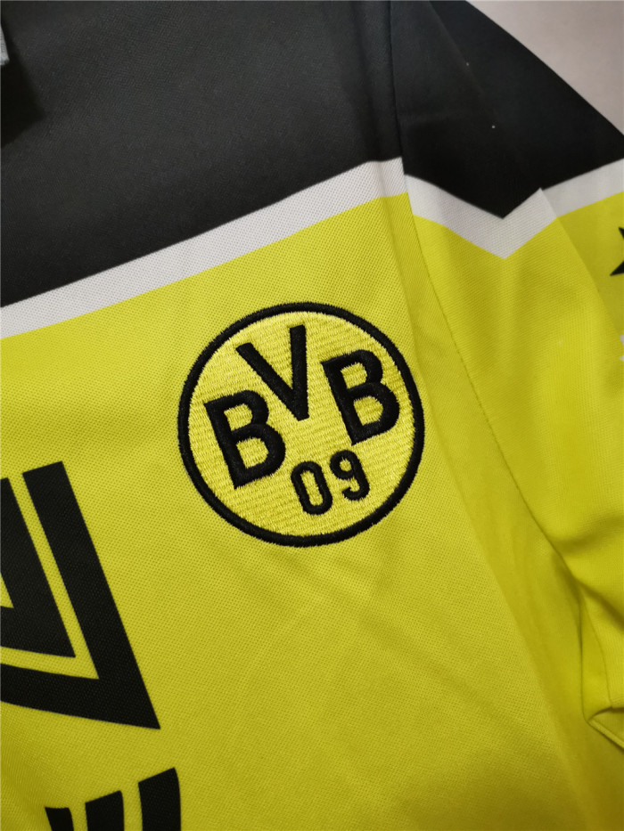 Retro Jersey 1996-1997 Borussia Dortmund UCL Version Yellow Soccer Jersey