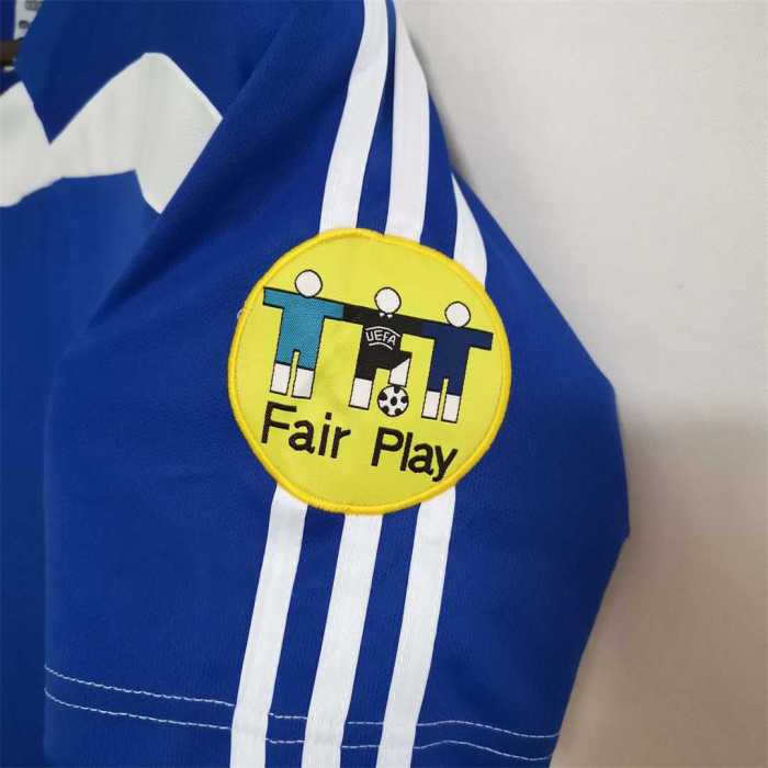 with Patch Retro Jersey 2004 Greece Away Blue Soccer Jersey Vintage Football Shirt