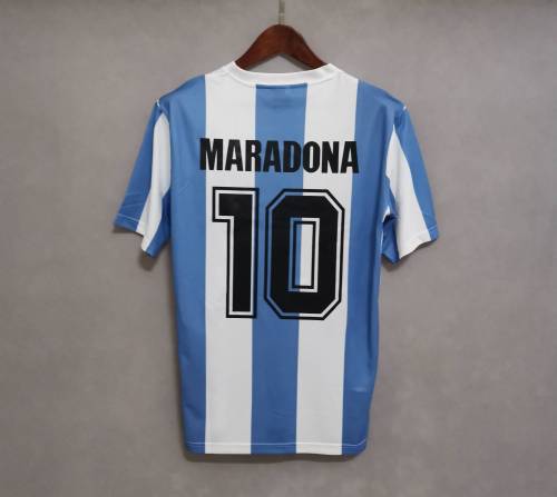 Retro Jersey 1985 Argentina MARADONA 10 Home Soccer Jersey