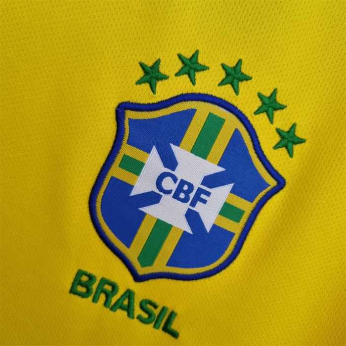 Retro Jersey 2018 Brazil Home Soccer Jersey Vintage Brasil Camisetas de Futbol