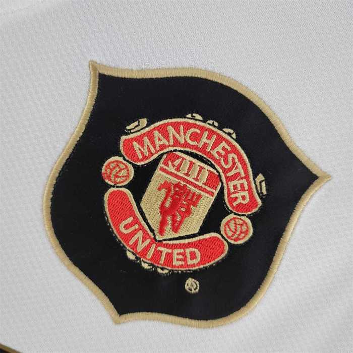 Retro Jersey 2006-2007 Manchester United Away White Soccer Jersey