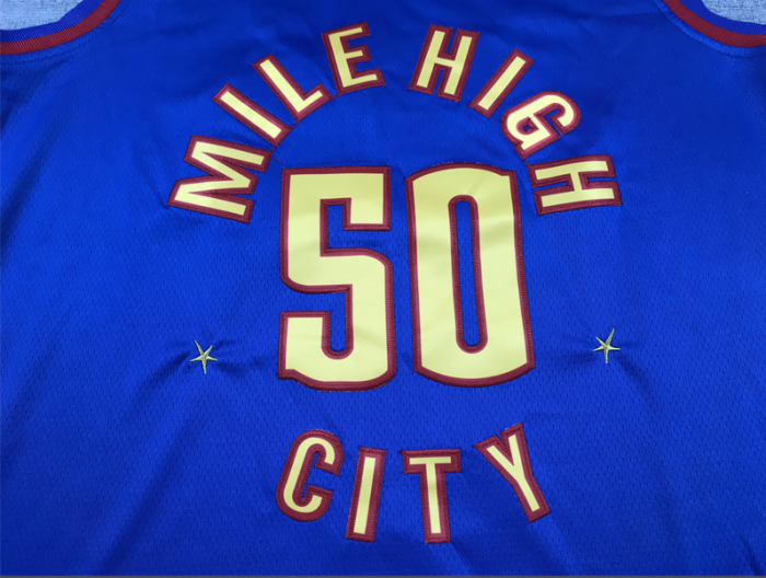 Denver Nuggets 50 GORDON 2023 Statement Edition Blue NBA Jersey