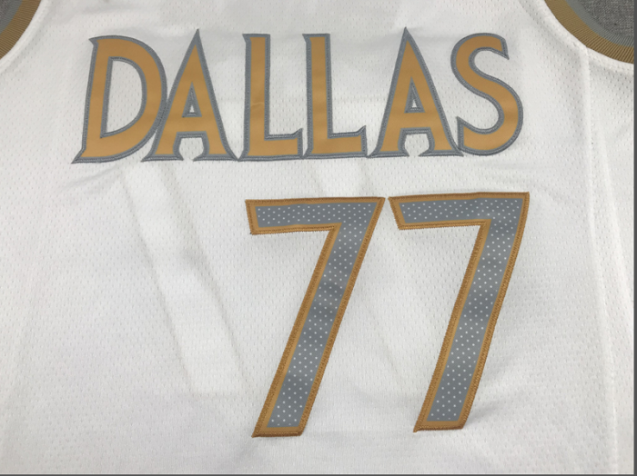 City Edition Dallas Mavericks 77 DONCIC White NBA Jersey