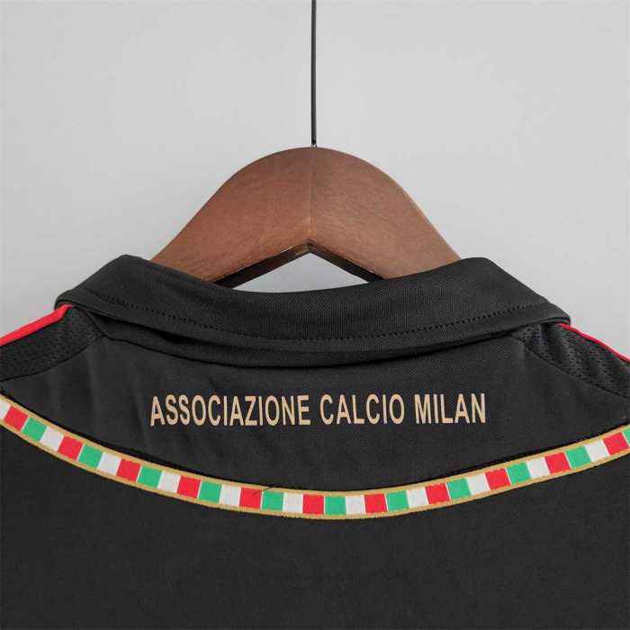 Retro Jersey 2011-2012 AC Milan 3rd Away Black Soccer Jersey