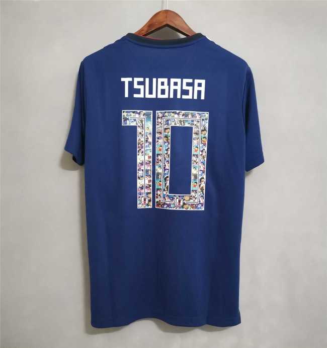 with Cartoon Number Retro Jersey Japan 2018 World Cup TSUBASA 10 Home Soccer Jersey