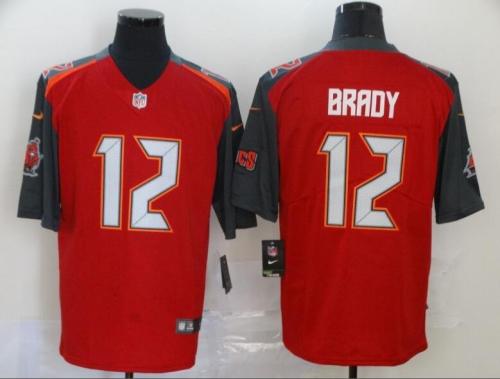 Buccaneers 12 Tom Brady Red Vapor Untouchable Limited Jersey