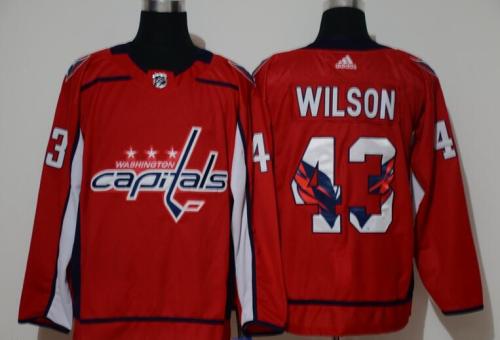 Washington Capitals 43 WILSON Red Fashion Jersey