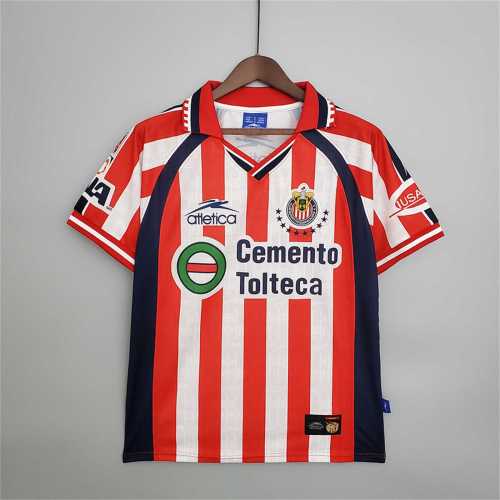 Retro Jersey 1999-2000 Chivas Home Soccer Jersey Vintage Football Shirt