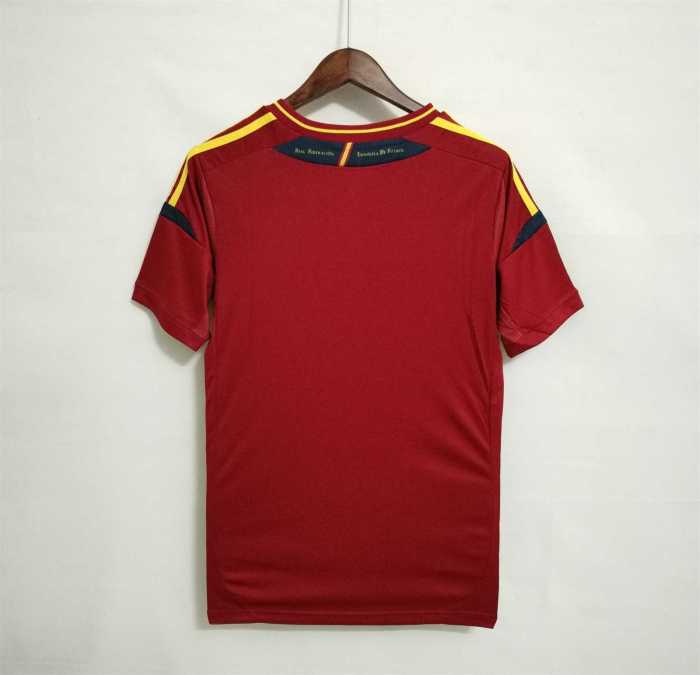 Retro Jersey 2012 Spain Home Soccer Jersey Vintage Camiseta de España Football Shirt