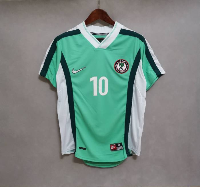 Retro Jersey 1998 Nigeria 10 OKOCHA Home Soccer Jersey Vintage Football Shirt