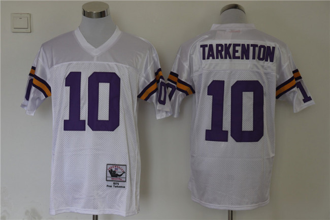 Retro Jersey Minnesota Vikings 10 TARKENTON White NFL Jersey