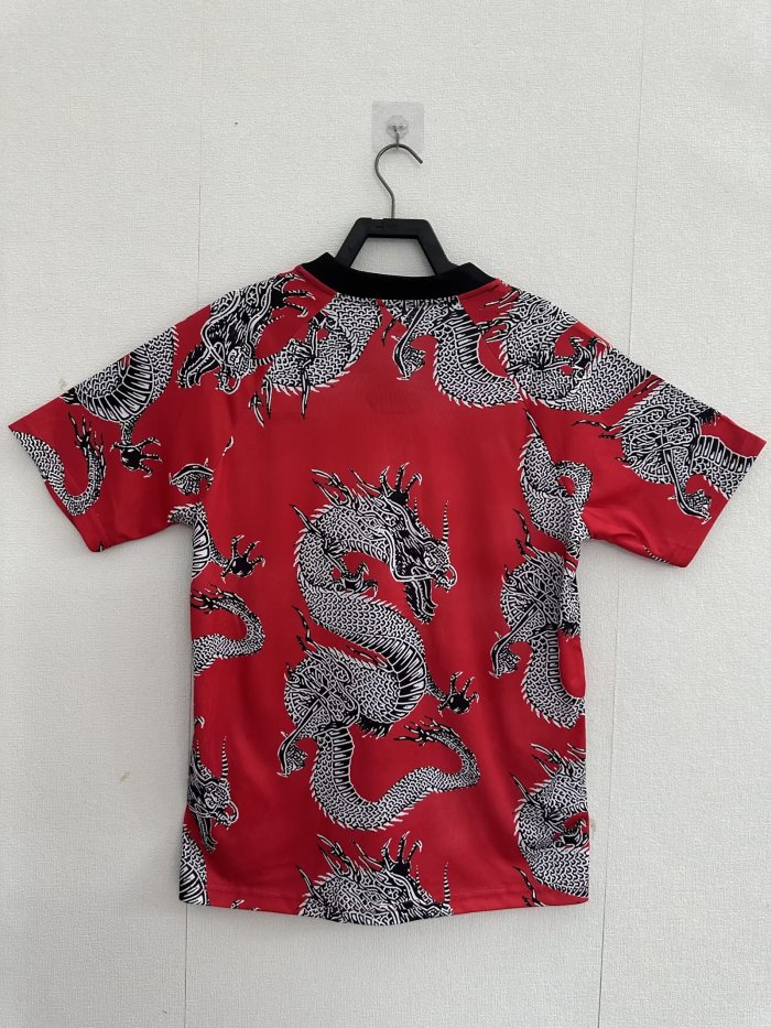 Retro Shirt 2019-2020 Manchester United Vintage Red Dragon Soccer Jersey Chinese New Year Version Football Shirt