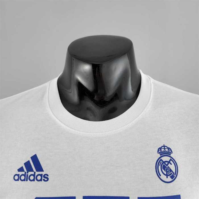 #K000176 Real Madrid 14 CHAMPIONS White Soccer T-shirt