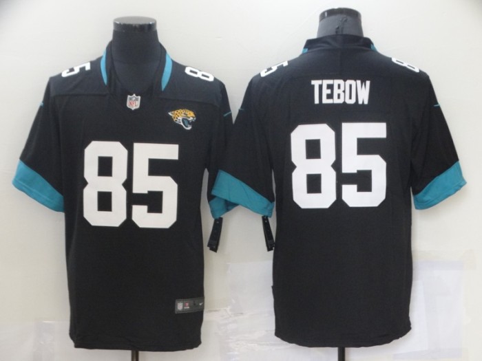 Jaguars 85 Tim Tebow Black 2021 NFL Draft Vapor Untouchable Limited Jersey