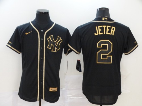 New York Yankees 2 JETER Black 2020 Flexbase Jersey