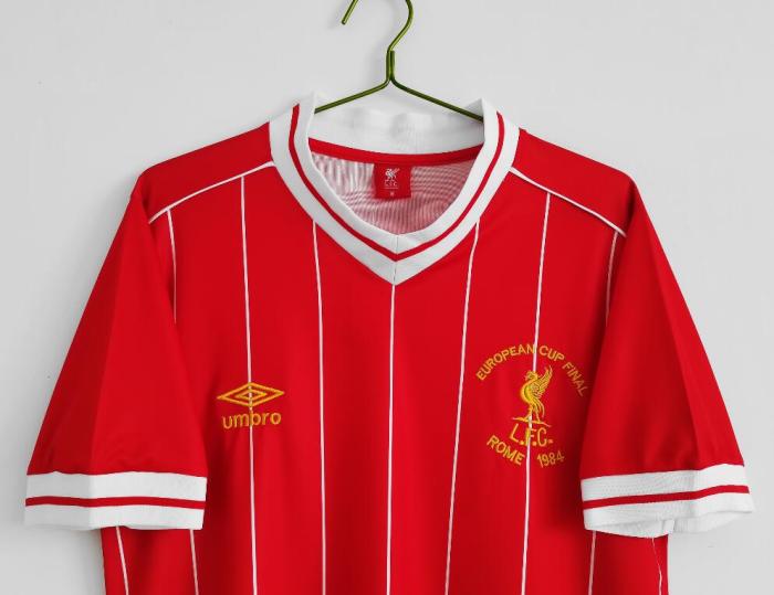 Retro Jersey 1981-1984 Liverpool Home Red UEFA Champions League Soccer Jersey