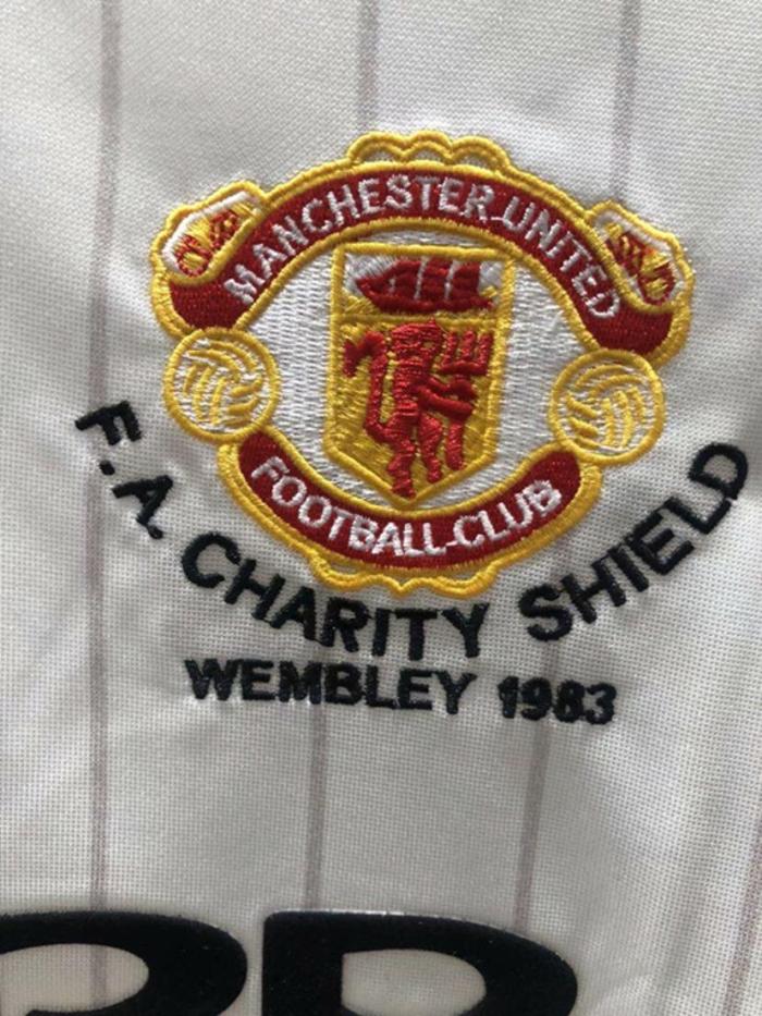 Retro Jersey 1983 Manchester United FA Cup Final White Soccer Jersey Vintage Football Shirt