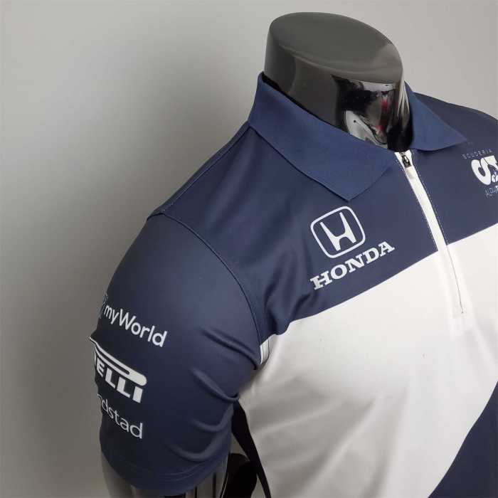 F1 Formula One Honda Blue White Racing Jersey