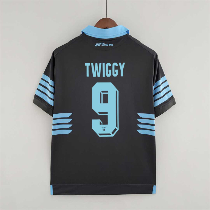Retro Jersey 2015-2016 Lazio 9 TWIGGY 13 HUGSIE 35 CORKERY 1 KEEP 5 GATT 54 DADDYDATON Lazio Away Jersey