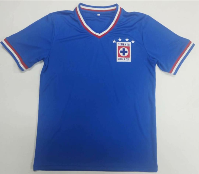 Retro Jersey 1973-1974 Cruz Azul Home Soccer Jersey Vintage Football Shirt