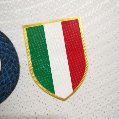 with Scudetto+UCL Patch Retro Jersey 2021-2022 Inter Milan Away White Soccer Jersey
