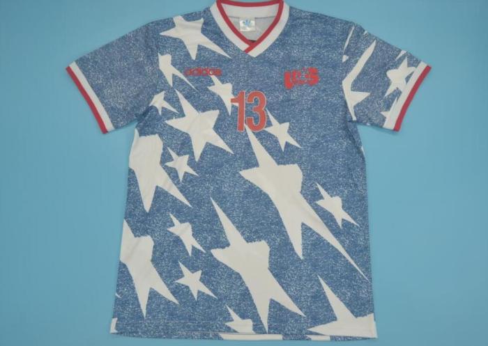 Retro Jersey 1994 USA 13 JONES Away Soccer Jersey Vintage Football Shirt