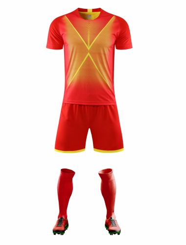 XBJ-DANING-8110 Rde Blank Plate Suit Adult Uniform Youth Kids Set Jersey and Shorts