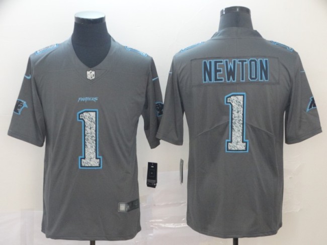 Carolina Panthers #1 NEWTON Grey/Green NFL Jersey