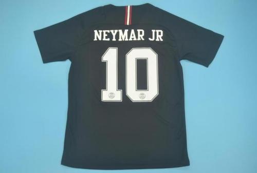 with UCL Patch Retro Jersey 2018-2019 PSG Black NEYMAR JR 10 Soccer Jersey Vintage Paris Football Shirt