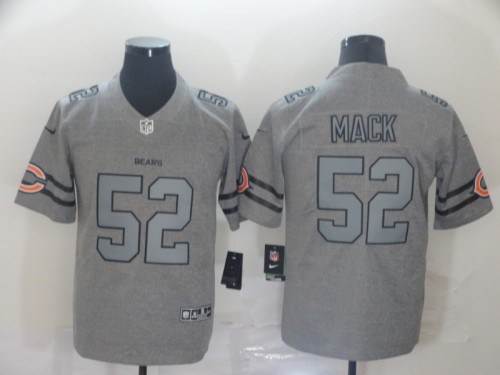 Chicago Bears 52 MACK 2019 Gray Gridiron Gray Vapor Untouchable Limited Jersey