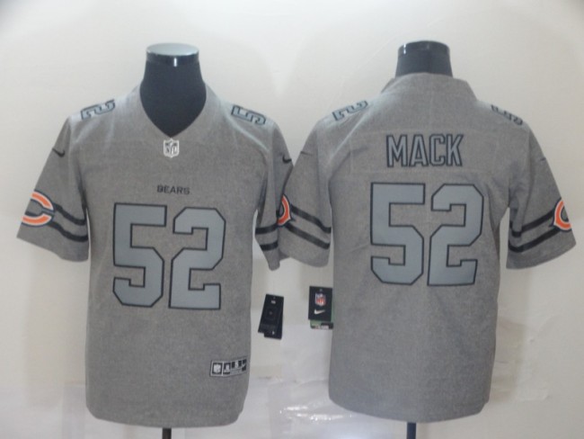 Chicago Bears 52 MACK 2019 Gray Gridiron Gray Vapor Untouchable Limited Jersey