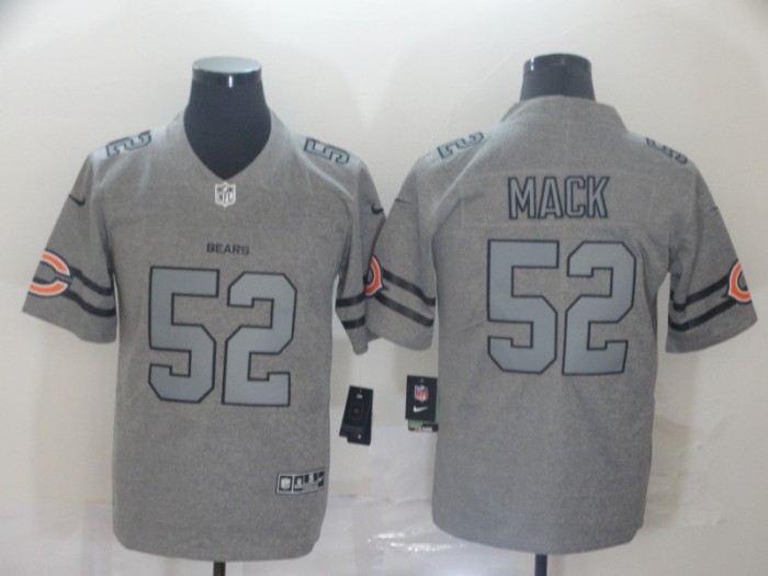 Chicago Bears 52 MACK 2019 Gray Gridiron Gray Vapor Untouchable Limited Jersey