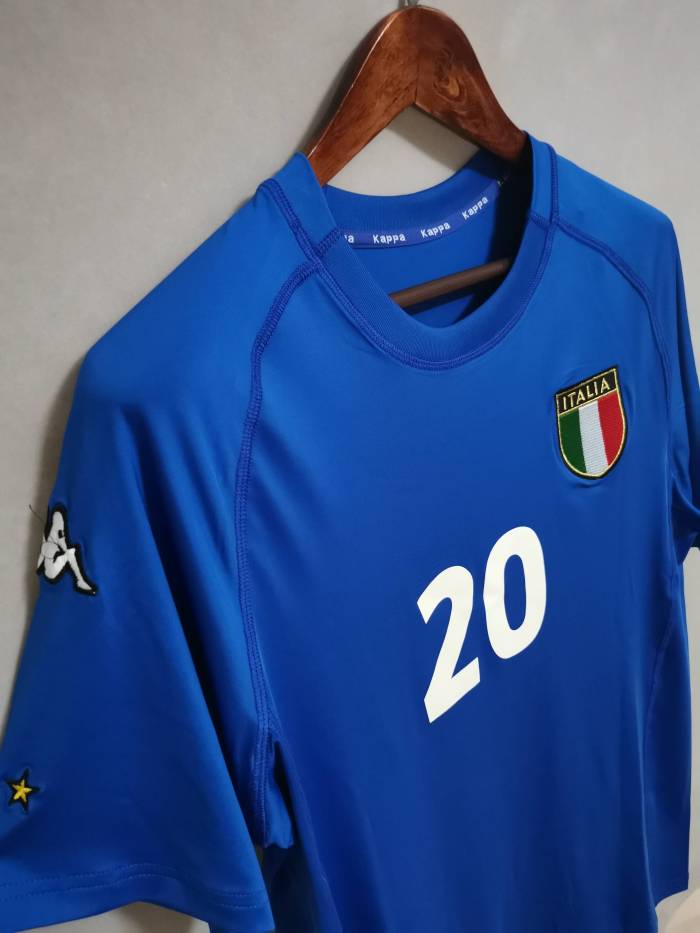 Retro Jersey 2000 Italy TOTTI 20 Home Vintage Soccer Jersey