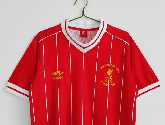 Retro Jersey 1981-1984 Liverpool Home Red UEFA Champions League Soccer Jersey