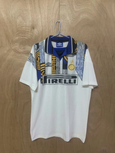 Retro Jersey 1996 Inter Milan Away White Soccer Jersey