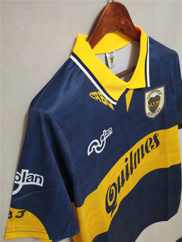 Retro Jersey 1995-1996 Boca Juniors Home Soccer Jersey Vintage Football Shirt