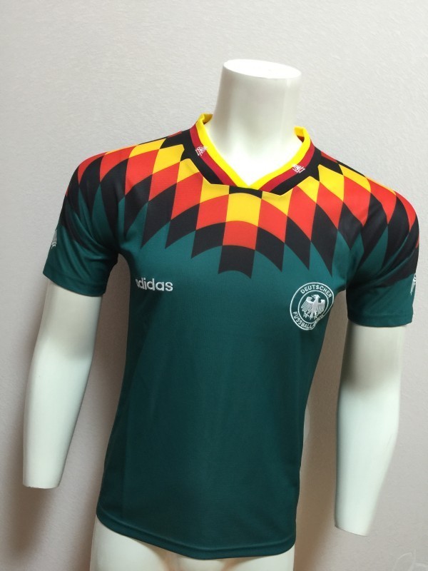 Retro Jersey 1994 Germany Away Green Soccer Jersey