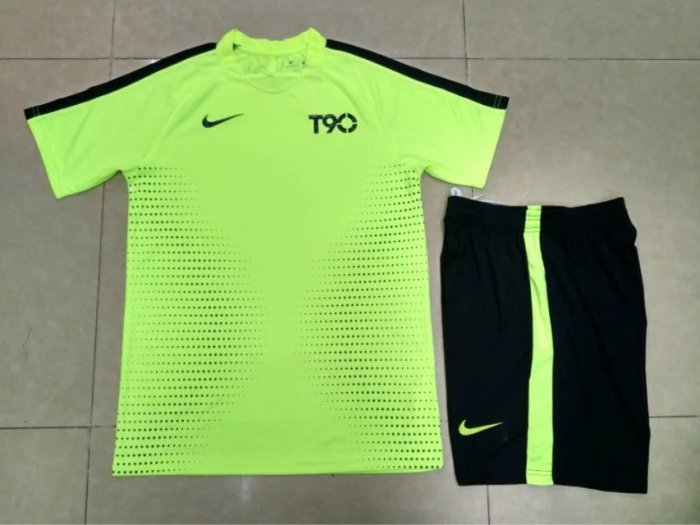 #903 Yellow Soccer Training Uniform Blank Jersey and Shorts