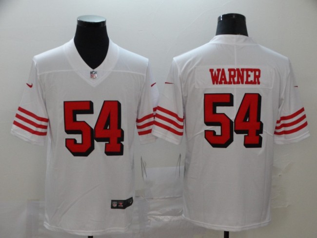 San Francisco 49ers 54 Fred Warner White Color Rush Vapor Untouchable Limited Jersey