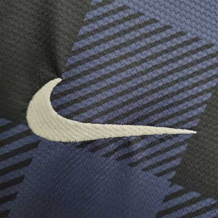 Retro Jersey 2013-2014 Manchester United Third Away Blue Soccer Jersey Vintage Football Shirt