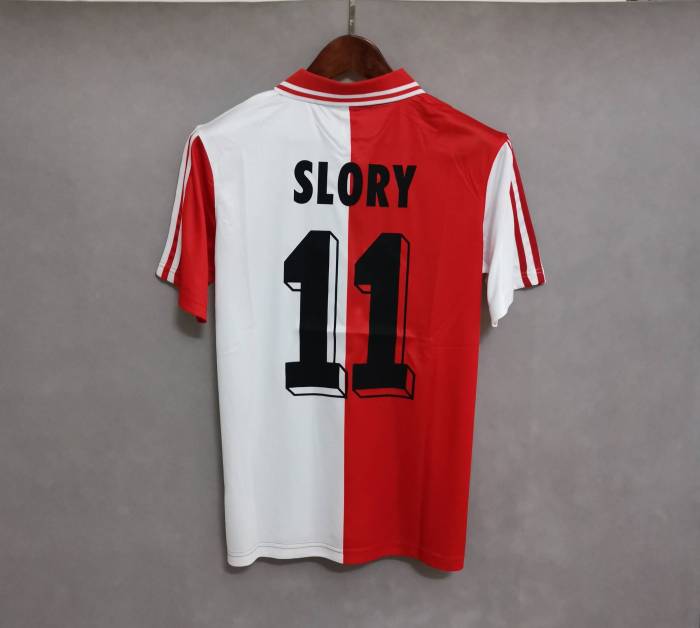 Retro Jersey 1994-1996 Feyenoord Rotterdam SLORY 11 Home Soccer Jersey