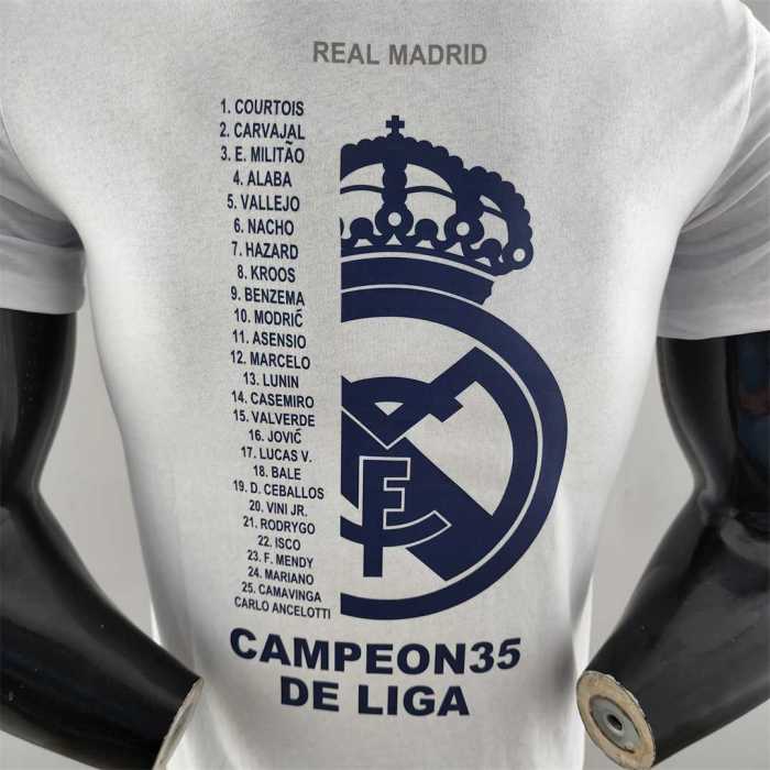 K000173 Real Madrid White Soccer T-shirt