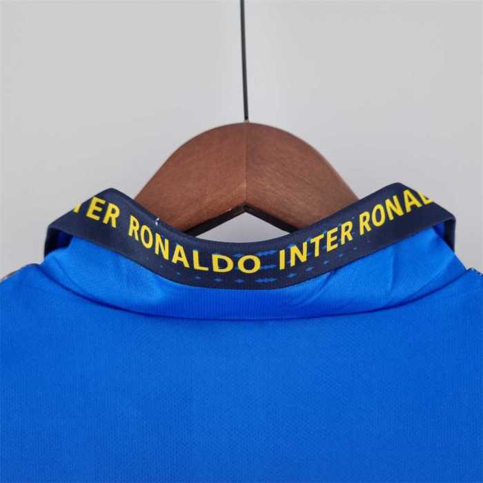 Retro Jersey 1997-1998 Inter Milan RONALDO 10 Anniversary Soccer Jersey